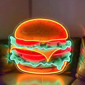 Insegna al Neon LED da Parete per Negozio di Hamburger, Illuminazione Commerciale Stampata UV per Pubblicità - Product Image 4