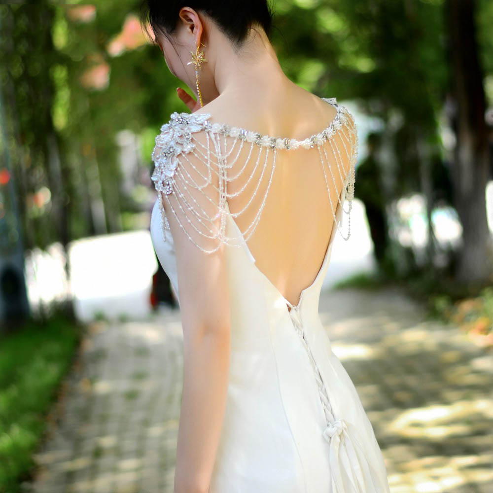 beaded shawl for wedding dress Bridal Cape Embellished Lace ONE SIZE Ezra Cape by Grace Loves Lace