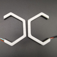 70mm 86mm RGBW Couleur Chasing Hex Halo Ring Magic LED Light New Condition Elegant LED Lighting Effect