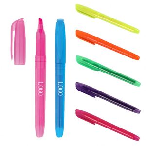 Surligneurs fluorescents personnalisés à pointe biseautée, assortiment de surligneurs pastel, parfaits pour le bureau et l'école - Product Image 1