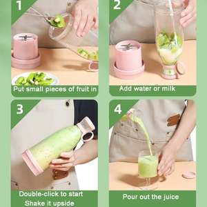 Centrifugeuse électrique <span class=keywords><strong>PC</strong></span> Lame en acier inoxydable 36V Blender portable USB Rechargeable - Product Image 5