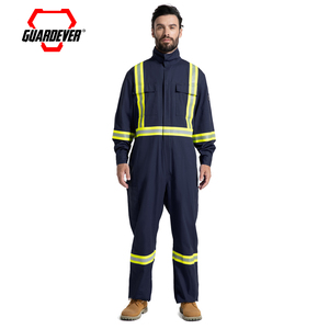 ชุดคลุมป้องกันไฟไหม้ GUARDEVER X Back Rig Man Oil Field FRC Fireproof Nomex CAT 2 FR สำหรับงานกู้ภัยในพื้นที่อุ่ยไฟ ทนไฟ ป้องกันไฟลุกลาม - Product Image 4