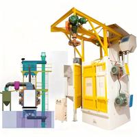 Équipement de sablage automatique contrôlé par PLC industriel pour le débavurage et l'élimination de la rouille des composants moulés sous pression