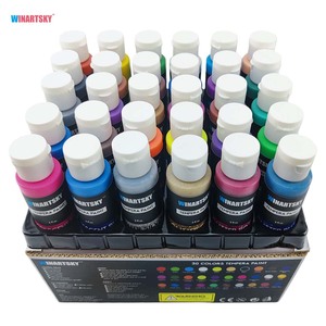 Juego de Pintura <span class=keywords><strong>Tempera</strong></span> Lavable de 30 Colores y 60 ml con 3 Pinceles para Niños, Pintura para Manualidades - Product Image 2