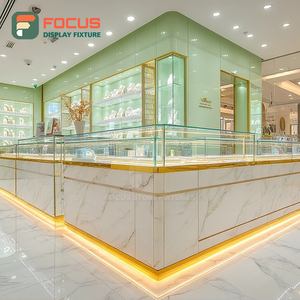 Vitrine de luxe pour centre commercial, présentoir à bijoux finition stratifiée, comptoir de présentation pour bijouterie - Product Image 5