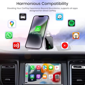 Oem 2 trong 1 wifi6 không dây Carplay <span class=keywords><strong>Adapter</strong></span> <span class=keywords><strong>USB</strong></span> không dây Android Auto Dongle có dây để <span class=keywords><strong>adapter</strong></span> không dây đối với Apple IOS 10 + - Product Image 5