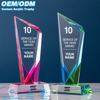 Trofeos de Acrílico Personalizados con Colores Vivos, Trofeos de Acrílico Transparente Resistentes a la Decoloración