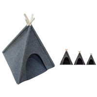 Usine OEM feutre laine Pet chat chiot tente lit maison Cage panier Tunnel
