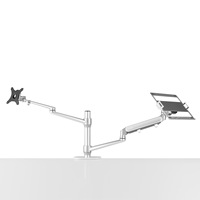 Nouveau style de support à ressort à gaz pour ordinateur portable, support de moniteur de bureau à domicile de haute qualité, bras double pour moniteur, vente en gros