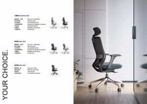 Chaise de bureau exécutive moderne en maille <span class=keywords><strong>KOHO</strong></span> avec accoudoirs réglables 4D, chaise pivotante ergonomique pour bureau d'ordinateur - Product Image 3
