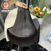 Mèche de Cheveux Humains Lisses Baguette Vietnamiens Non Traités Bruts, Cuticules Alignées, Extensions de Cheveux Vierges Fournisseur Indien Cambodgien