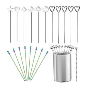 Palillos de Cóctel de Acero Inoxidable en Forma de <span class=keywords><strong>Espada</strong></span>, Palillos Reutilizables para Frutas, para Licores Bluewater Seven Stills Sx - Product Image 6