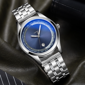 YAZOLE Z 516-S Último Acero inoxidable Fecha Calendario Blue-<span class=keywords><strong>Ray</strong></span> Relojes originales hombres personalizados OEM reloj de lujo manecillas - Product Image 4
