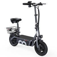 Patinete Eléctrico Iscooter F3 en Existencia en la UE, Motor de 1000 W, 45 km/h, Batería de 48 V y 13 Ah, Patinete Eléctrico Plegable para Adultos con Asiento