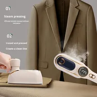 Fer à vapeur électrique à main avec 1200W de puissance, réservoir d'eau de 230ml anti-brûlure à sec-Vapeur portable pour vêtements à usage domestique