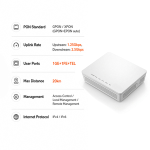 Second Hand Ethernet Switch Modem Router <b>ONU</b> Used No Frequency Fiber Optical Access 1GE 1FE TEL <b>ONU</b> XPON with GPON <b>EPON</b> Adaptive - Product Image 2