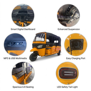 Tuk Tuk <span class=keywords><strong>El</strong></span>éctrico con Conducción Sencilla, Techo Panorámico Abierto, Control Inteligente, Carga Rápida LED, Navegación Inteligente, Asientos Confortables, Servicio <span class=keywords><strong>para</strong></span> <span class=keywords><strong>el</strong></span> <span class=keywords><strong>Aeropuerto</strong></span> - Product Image 5