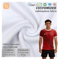 Tissu Interlock Blanc 100% Polyester 160GSM 160CM pour Impression par Sublimation