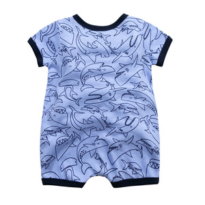 Fabricante, venta al por mayor, monos <span class=keywords><strong>de</strong></span> manga corta <span class=keywords><strong>de</strong></span> verano, ropa para gatear para recién nacidos, ropa Popular <span class=keywords><strong>de</strong></span> algodón puro para bebés, animales <span class=keywords><strong>de</strong></span> punto - Product Image 2