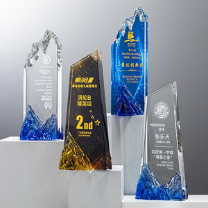 Nuevo diseño, premio <span class=keywords><strong>de</strong></span> impresión en Color creativo <span class=keywords><strong>de</strong></span> alta calidad, trofeo <span class=keywords><strong>de</strong></span> cristal, placa <span class=keywords><strong>de</strong></span> regalo <span class=keywords><strong>de</strong></span> negocios, diseño <span class=keywords><strong>de</strong></span> pico <span class=keywords><strong>de</strong></span> montaña - Product Image 3