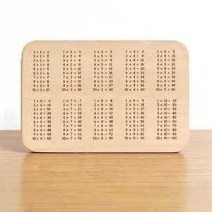 Tableau de Multiplication en Bois Yaoying 22x15x1cm – Outil d'Apprentissage des Mathématiques pour l'Éducation des Enfants - Product Image 1