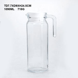 पानी के जूस के दूध के लिए हैंडल के साथ 1.8 लीटर ग्लास पानी - Product Image 6