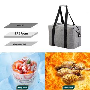 Bolsa Térmica Porta Alimentos Personalizada con Logotipo Impreso, Bolsa de Almuerzo Aislada, ODM OEM - Product Image 4