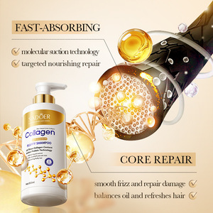 SADOER 500ml Shampooing Protéiné au Collagène Nettoyant en Profondeur Lissant Hydratant Réparateur Cheveux Abîmés Gel Volumisant Nourrissant - Product Image 2