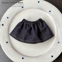 Vêtements de poupée en jean mignons, jupe et jean en coton pour poupée de 10 cm, tenue décontractée à assortir, tenue de rechange