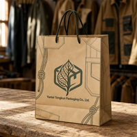 Sacs en papier kraft personnalisés avec logo, directement de l'usine, sacs d'emballage pour vêtements, sacs de shopping, sacs marron classiques de luxe