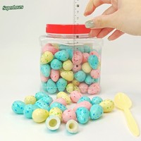 SuperLoves – Chewing-gum œuf de Pâques fantaisie, motif moucheté, 5g*120pcs*24 pots, idéal pour les fêtes d'enfants, vente en gros, prêt à consommer, 12-24