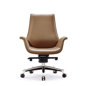 Wholesale Customizable Luxury Executive <b>Office</b> <b>Chair</b> Modern Design High Back Headrest Genuine PU Leather Boss - Product Image 3