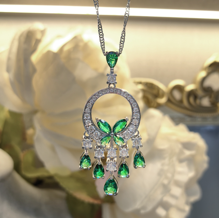 sachin and babi light blue dress What Jewelry to Wear with Emerald Green Dress