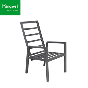 <span class=keywords><strong>Mesa</strong></span> <span class=keywords><strong>de</strong></span> <span class=keywords><strong>Comedor</strong></span> Extensible <span class=keywords><strong>de</strong></span> Aluminio y Sillas <span class=keywords><strong>de</strong></span> Respaldo Alto para Jardín y Patio, Modernas, Resistentes al Agua y a los Rayos UV, en Oferta - Product Image 6