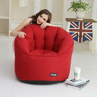 Wohnzimmer Sofas Indoor Modernes Beanbag Sofa Rückenstütze Kürbis Sessel Beanbag Liegerögen Bohnenstuhl