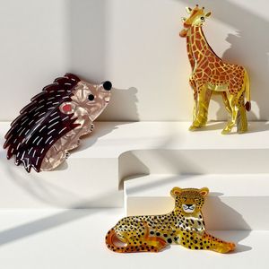 Pinzas para el pelo <span class=keywords><strong>de</strong></span> animales <span class=keywords><strong>de</strong></span> dibujos animados <span class=keywords><strong>de</strong></span> acetato <span class=keywords><strong>de</strong></span> celulosa y plástico al por mayor: gato, pájaro, jirafa, leopardo, mármol francés para mujeres y niños - Product Image 1