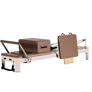 Reformer de Pilates en alliage d'aluminium durable, équipement de studio professionnel, barre de pieds réglable, utilisation à domicile et en salle de sport - Product Image 1