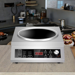 Thương mại điện chảo cho Bếp cảm ứng 3500 Wát thép không gỉ hồng ngoại Nồi đơn Burner Fry CE ETL cho <span class=keywords><strong>UL</strong></span> chứng chỉ - Product Image 4