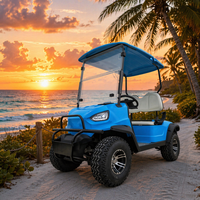 Voiturette de golf électrique tout-terrain Tarion personnalisée 2 places, batterie lithium 72V, vitesse 35 km/h, autonomie 90 km, pneus tout-terrain pour la campagne