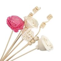 Diffuseurs de parfum Diffuseur de roseaux noir et or Meilleurs bâtons faits maison avec de l'huile essentielle de fleur d'argile Eau flottante mignonne