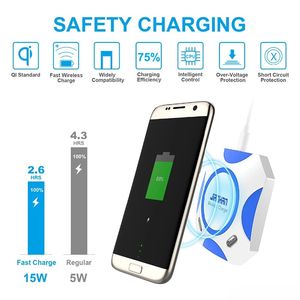 <span class=keywords><strong>Cargador</strong></span> inalámbrico de carga rápida para teléfono, alta calidad, <span class=keywords><strong>2022</strong></span> - Product Image 2