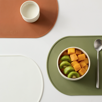 Tapis de dessous de plat en silicone de qualité alimentaire résistant à la chaleur porte-vaisselle napperons de cuisine napperon pour bébé