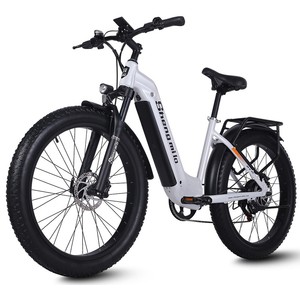 Bicicleta Eléctrica Sheng Milo Mx06 City, Bicicleta de Montaña de 500W con Neumáticos Gruesos Todoterreno de 26 Pulgadas y Motor - Product Image 1