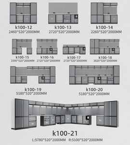 خزانة أدوات ووحدة عمل للتخزين شديدة التحمل من الفولاذ للكراجات والورش، بتصميم وحدات قابلة للتخصيص مع دعم OEM - Product Image 2