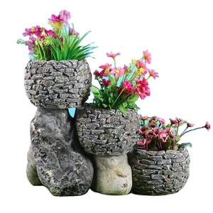 Vaso de flores de resina artificial, tomada de fábrica, decoração de jardim, design popular, vaso de flores, pote de plantas ao ar livre - Product Image 1