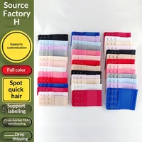 Extensor de sujetador con aros elásticos y cierres de tres filas, dos, tres y cuatro ganchos, con decoración metálica para ropa