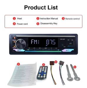 Reproductor MP3 con Pantalla LCD, 1 DIN, Universal, Estéreo para Auto, Amplificador de Alta Potencia, Bluetooth 5.0, FM, AUX, 2 USB, Control Remoto y por Aplicación - Product Image 3