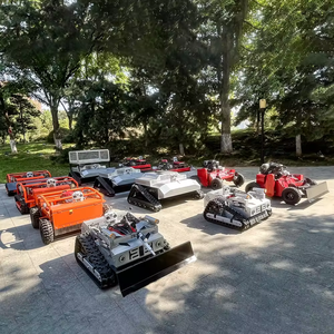 GPS Self Propelled Electric Start Lawn Mover Robot Gas Mini Remote Control <strong>Lawnmower</strong> Snow <strong>Plow</strong> with the Blade - Product Image 6