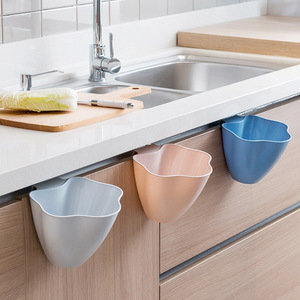 HeDou Kitchen Hanging Trash Can Nordic Pink 95g Indoor Cabinet Door Mount Waste Bin - Product Image 1