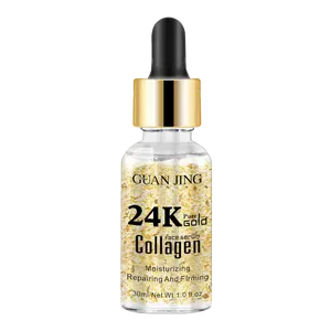 Custom Logo 24K Gold Serum Natural Organic Essence Productos de Belleza Facial Beauty Kit for Women Whitening Skin Care Serum